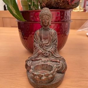 Set of Buddha tealight candle holder